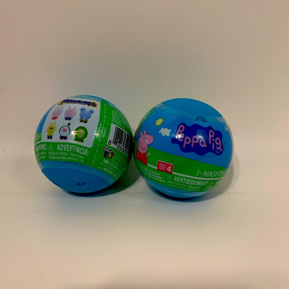 Mashems Peppa Pig series 4 bundle of (2) random blind Capsules new sealed